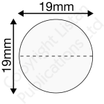 19mm diameter clear seals