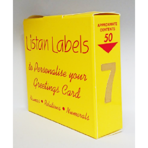 Gold Numeral 7