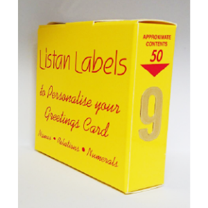 Gold Numeral 9