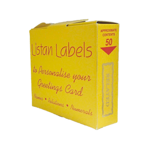 Belated Gold Greeting Labels