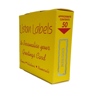 Cousin Silver Relation Labels