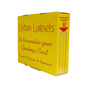 Sister & Husband Gold Relation Labels